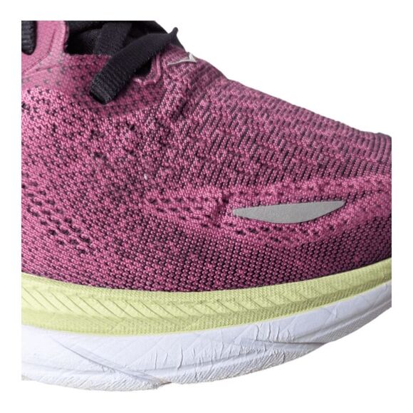 HOKA ONE ONE Clifton 8 'Ibis Rose Pink Green' Running Shoes Size 9.5B - Picture 12 of 16